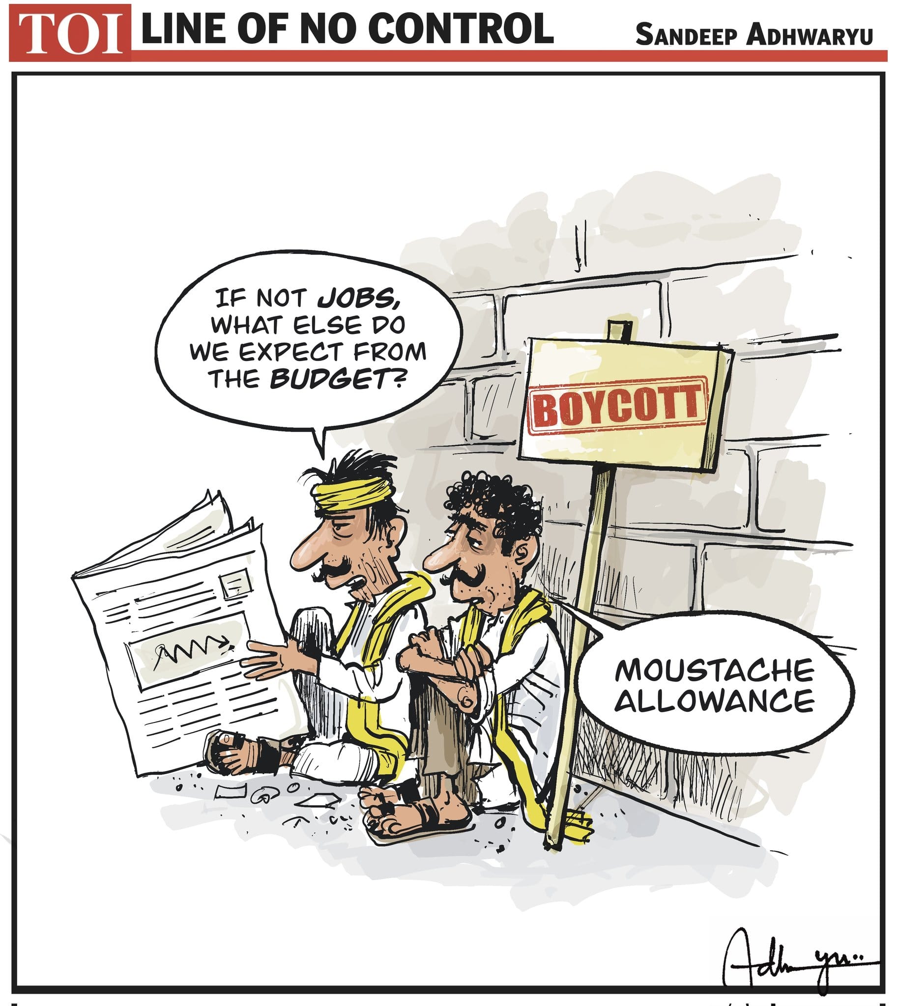 Sandeep Adhwaryu | Twitter/ @CartoonistSan