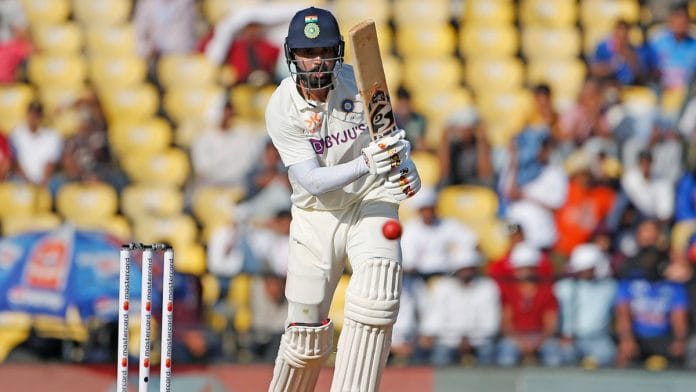 India's K.L. Rahul plays a shot during opening day of first Test match between India and Australi at Vidarbha Cricket Association Stadium in Nagpur | ANI