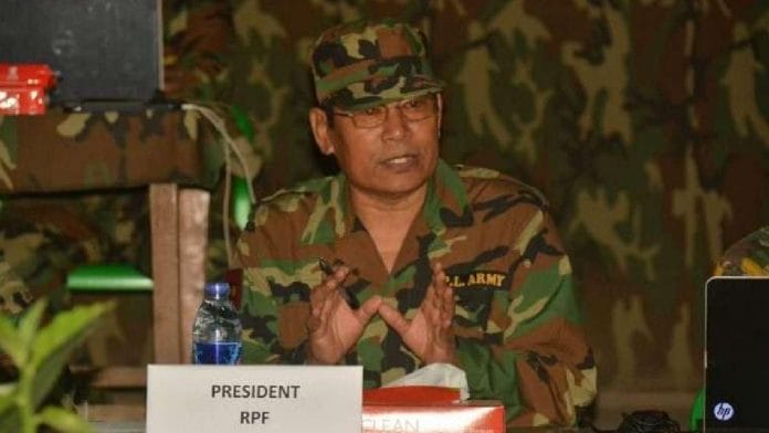 File photo of Revolutionary People's Front president Irengbam Chaoren | Credit: Theningtampaojel.com