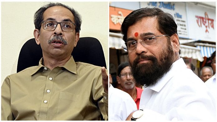 File photos of Uddhav Thackeray and Eknath Shinde | ANI