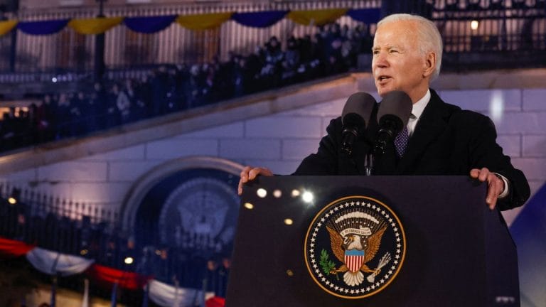 Joe Biden to meet eastern NATO allies after Putin’s suspension of landmark nuclear treaty
