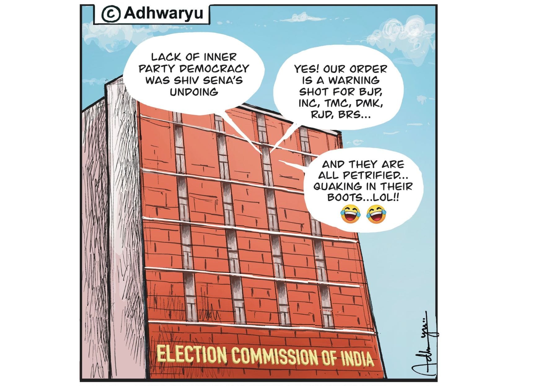 Sandeep Adhwaryu | @CartoonistSan