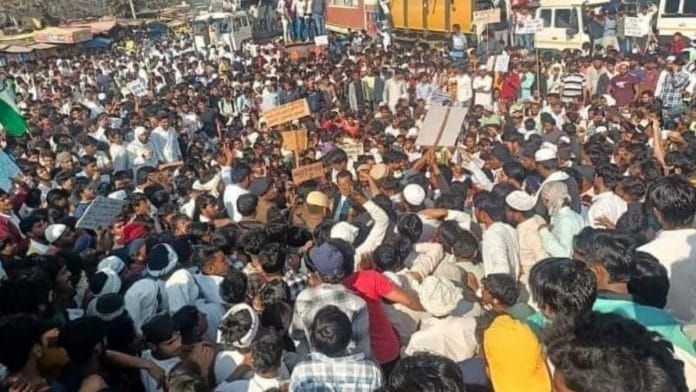 Friday's protest in Ferozepur Jhirka in Nuh district of Haryana | By special arrangement