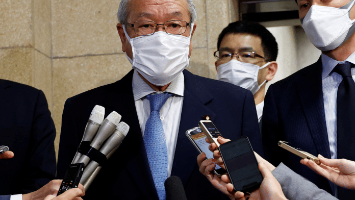 Japan's Finance Minister Shunichi Suzuki speaks to media at Finance Ministry in Tokyo, Japan | Reuters/Kim Kyung-Hoon