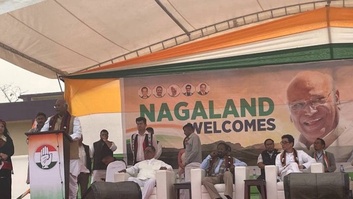 Mallikarjun Kharge in Nagaland | Photo: Abantika Ghosh | ThePrint