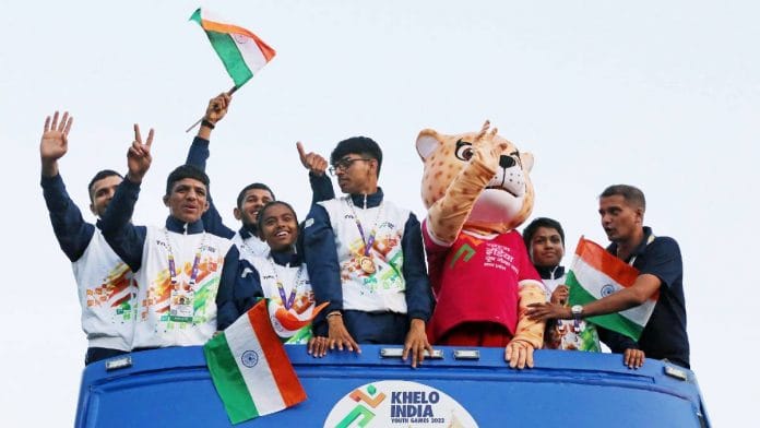 Representational image | Winners at the closing ceremony of this year's Khelo India | ANI