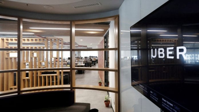 The interior of the office of ride-hailing service Uber is seen in this picture in Gurugram | Reuters file photo