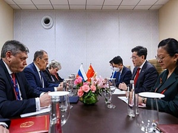 Russia's Sergey Lavrov meets with China's Qin Gang at G20 meeting