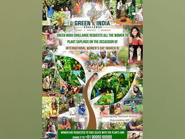 Telangana: MP Santosh Kumar releases Women's Day 'Green India Challenge' poster