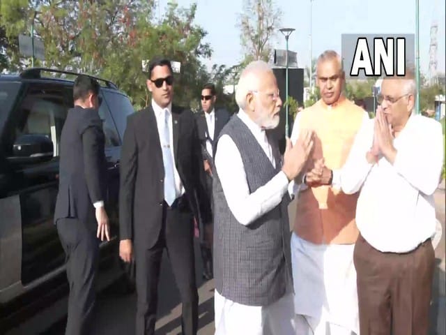 IND vs AUS, 4th Test: PM Modi arrives at Narendra Modi Stadium in Ahmedabad