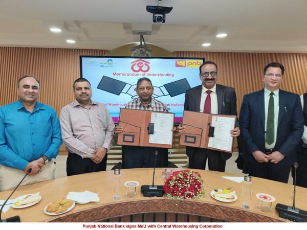 Punjab National Bank signs MoU with Central Warehousing Corporation