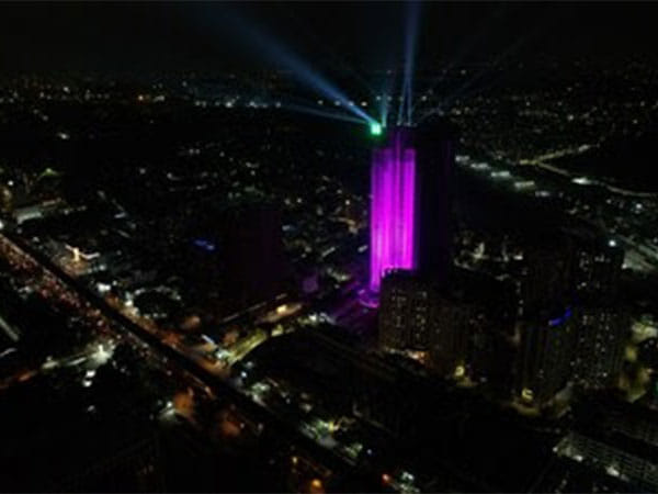 Bengaluru's Tallest - The Presidential Tower turns pink to celebrate women across the world