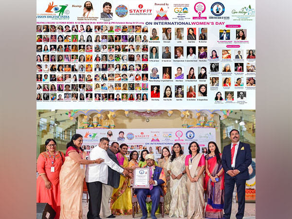 Vision Digital India Chairman Dr Hari Krishna Maram Created a Record of Honouring 123 Power Women from G20 Countries in 123 Minutes