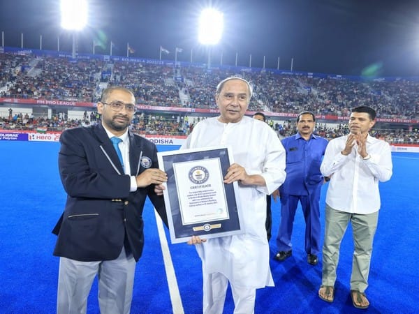 Odisha CM Patnaik receives certificate from Guinness Book of World Records for Birsa Munda Hockey Stadium