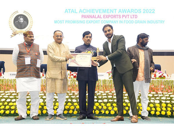 Ritesh Agarwala's Pannalal Exports Pvt. Lmt. recognised as most promising export company