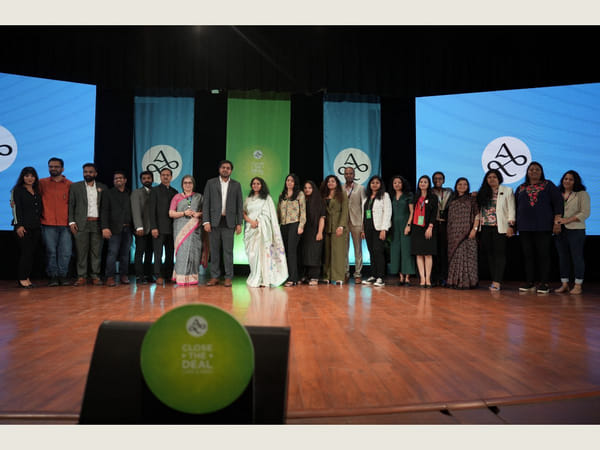 ThePrint article photo: the Close The Deal cohort on stage