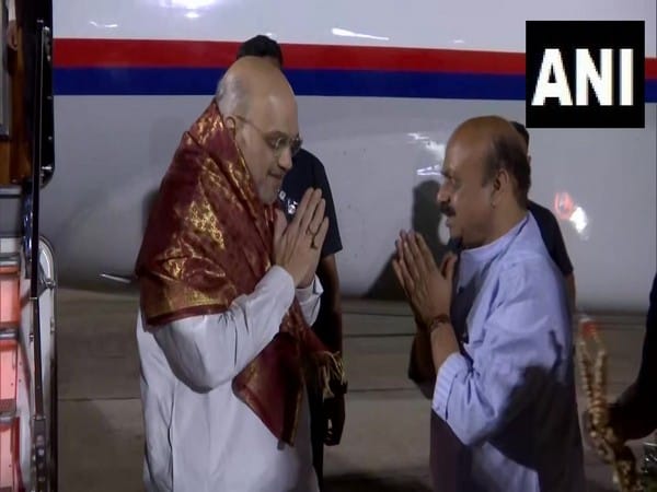 Amit Shah arrives in Bengaluru to attend Regional Conference on 'Drug Trafficking, National Security'