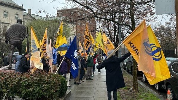 Pro-Khalistan supporters in Washington | Representative photo: ANI