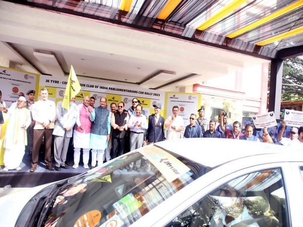 Delhi: Lok Sabha Speaker Om Birla flags off car rally on Road Safety theme