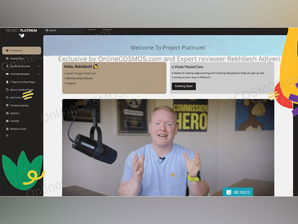 Project Platinum reviews (Robby Blanchard) announced by Online COSMOS Expert