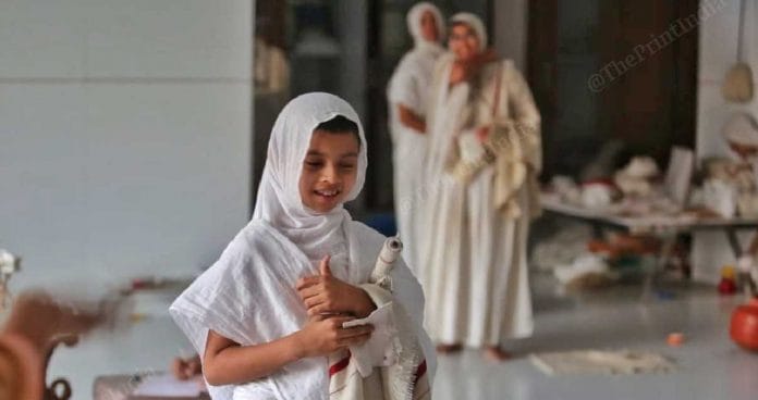Nine-year-old Devanshi, now known as Sadhvi Digantpragnashreeji | Praveen Jain/ThePrint