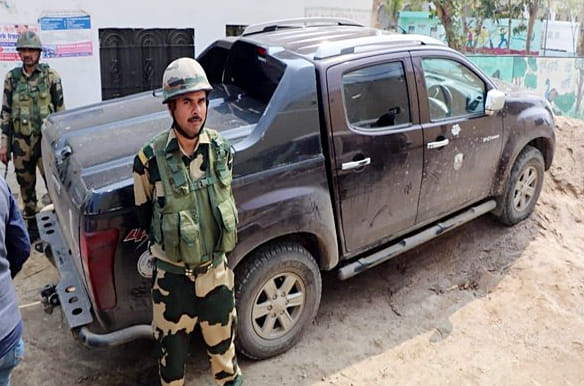 Amritpal's abandoned runaway car | ANI