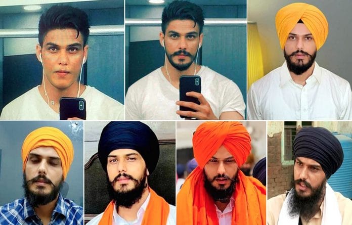 Punjab Police releases a few pictures of 'Waris Punjab De' chief Amritpal Singh | Photo: ANI