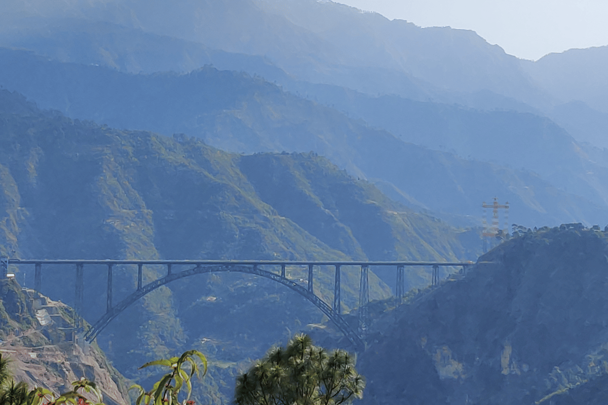 Chenab Bridge, the 'world's highest rail bridge', in Jammu's Reasi district | Sukriti Vats | ThePrint