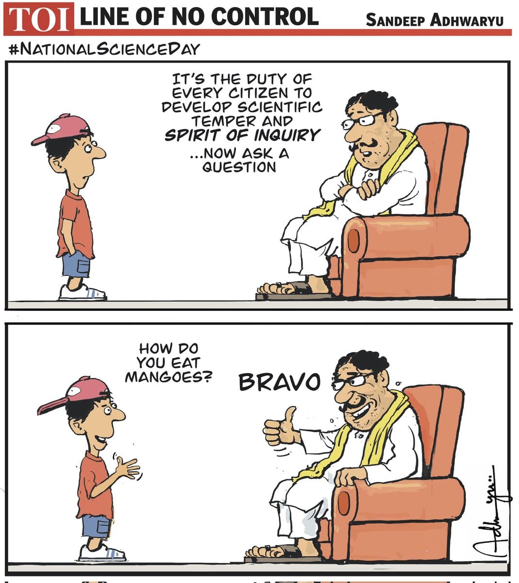  Sandeep Adhwaryu | Twitter @CartoonistSan