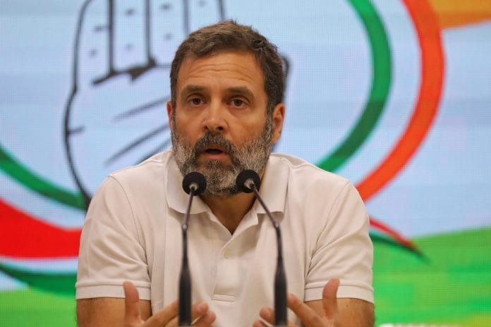 Rahul Gandhi during a press conference in New Delhi | File Photo by Manisha Mondal | ThePrint