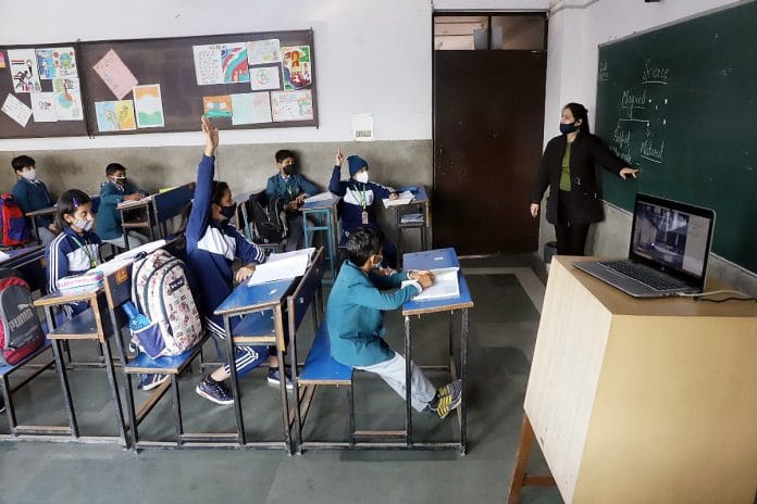 Representational image of a classroom in a Delhi school | ANI