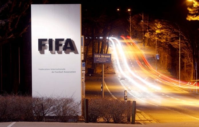 A long exposure shows FIFA's logo near its headquarters in Zurich, Switzerland | File Photo: Reuters