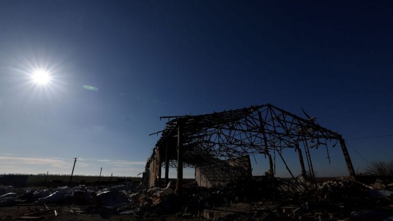 Ukraine’s famously fertile soil bears scars of Russian shelling and unexploded ordnance