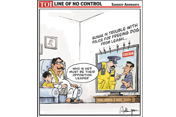 Sandeep Adhwaryu | Twitter/@cartoonistSan