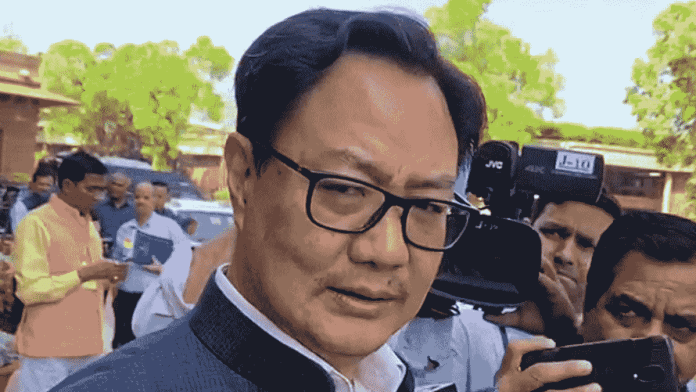 Union minister Kiren Rijiju | ANI file photo
