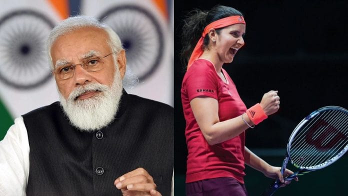 Narendra Modi, Sania Mirza | ANI