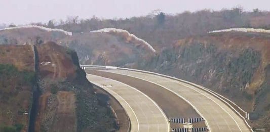 A view of under-construction Nagpur-Mumbai expressway| File photo: ANI