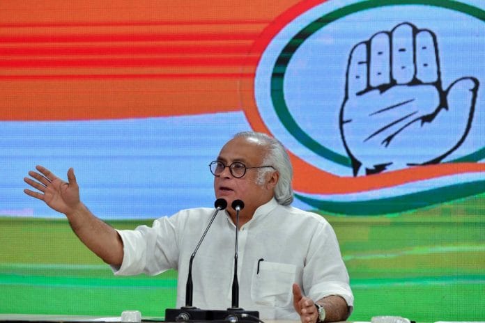 Congress General Secretary in-charge Communications Jairam Ramesh addresses a press conference at AICC Headquarters in New Delhi Wednesday | ANI