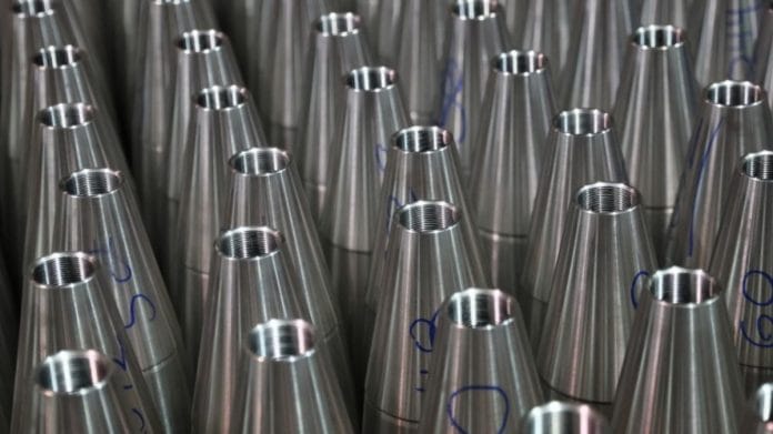 155mm artillery shells await further processing at the Scranton Army Ammunition Plant in Scranton, Pennsylvania, US | Reuters