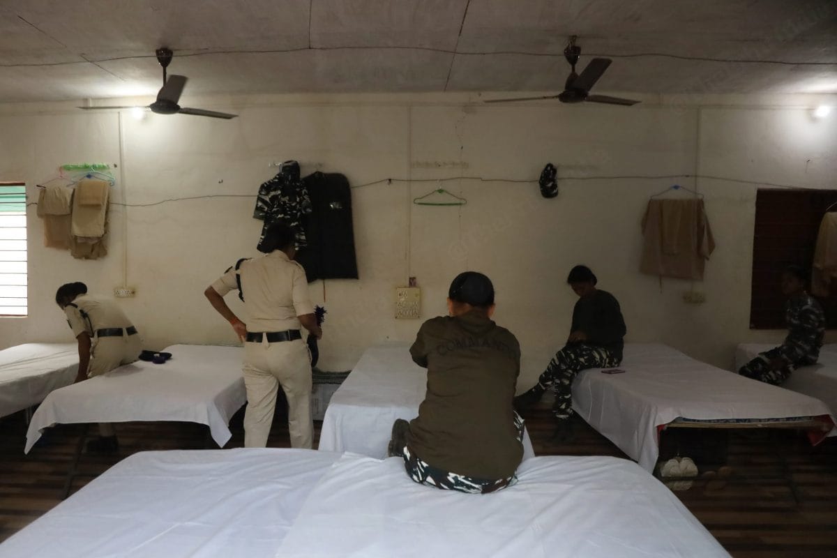 Inside the barracks of 241 Battalion, women get ready for the day | Photo: Manisha Mondal | ThePrint