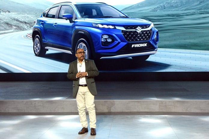 Shashank Shrivastava, Maruti Suzuki's senior executive officer (sales and marketing), speaks at Auto Expo 2023 in Greater Noida | ANI