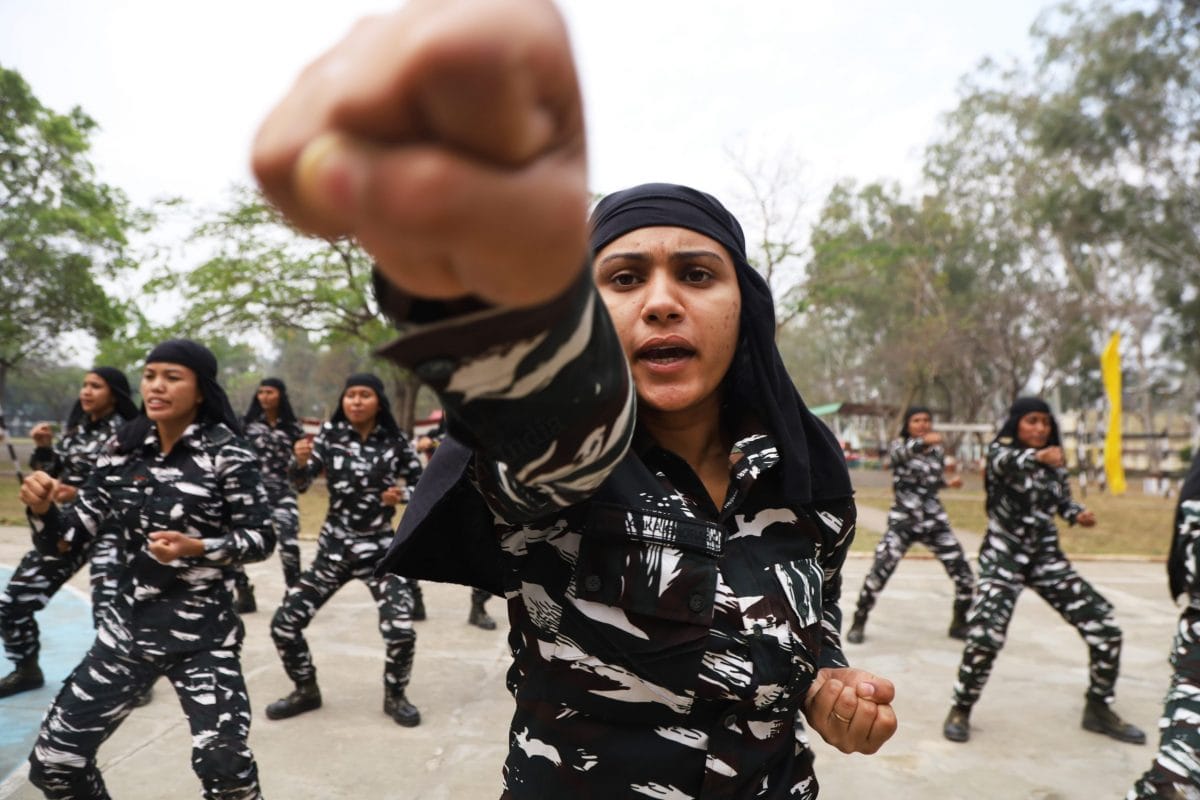 Hoop Hoop-- everyday training includes in non-combat training as well | Photo: Manisha Mondal | ThePrint