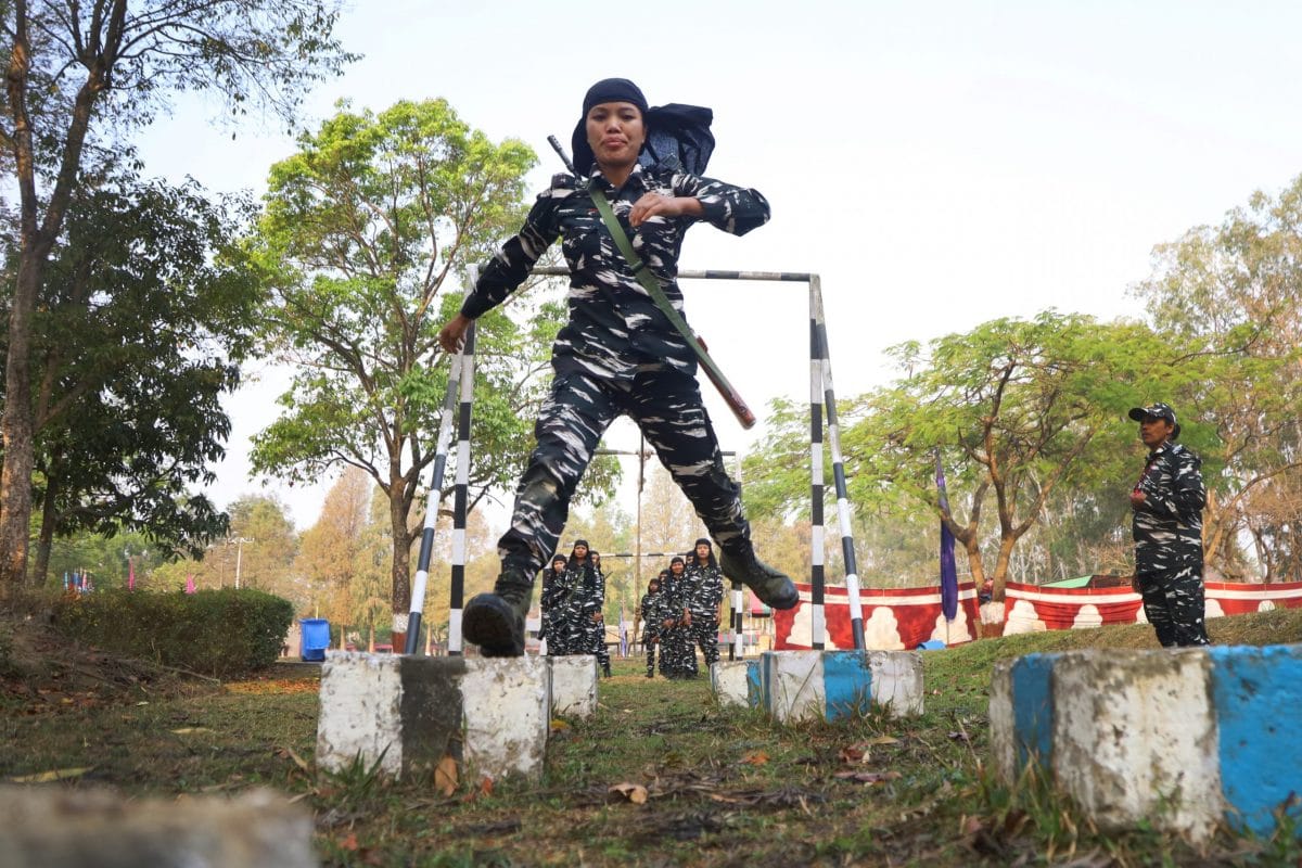 The day starts with several exercised as a part of morning PT | Photo Manisha Mondal | ThePrint