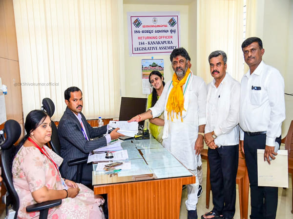 Karnataka Congress chief DK Shivakumar's wealth increased 68 pc from 2018, holds assets worth Rs 1414 crores