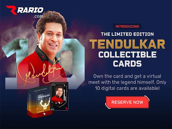 Rario unveils digital collectibles in honor of Master Blaster Sachin Tendulkar's 50th birthday celebration