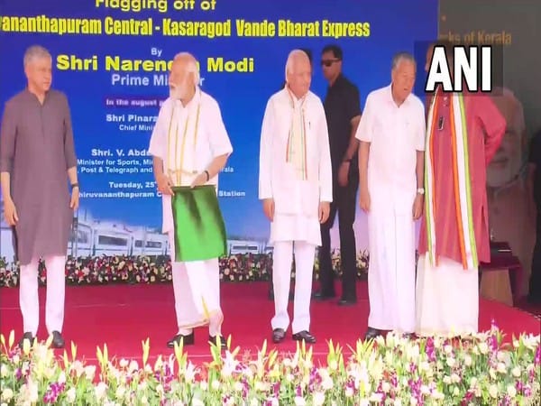 PM Modi flags off Kerala's first Vande Bharat Express from Thiruvananthapuram