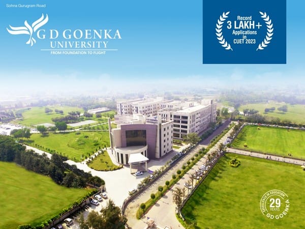 New age industry-oriented undergraduate program has been announced by GD Goenka University Delhi-NCR Gurgaon