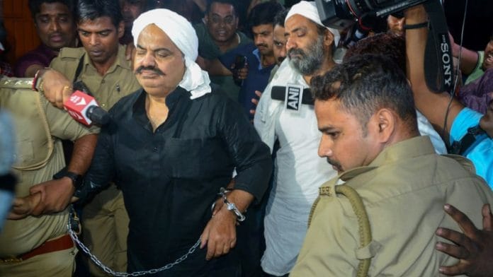 Atiq Ahmed & brother Ashraf being taken for medical examination in Prayagraj Friday | ANI