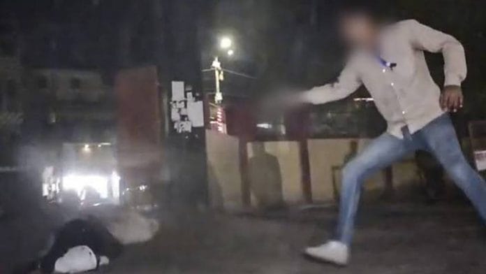 Footage of the spot where Atiq Ahmed and his brother were shot dead Saturday night | Photo: PTI