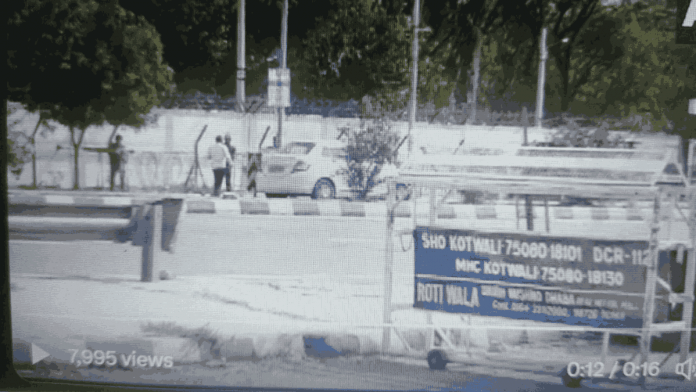 Screengrab of visuals from outside Bathinda Military Station where four casualties have been reported | Twitter: @ANI